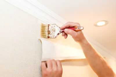 Pose de papier peint à Vigoux — revêtements muraux et toiles de verre